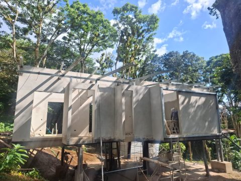 Avance de construcción de la casa en Villas del Café, vista 3
