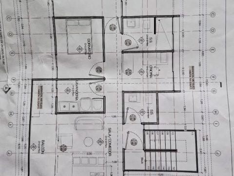 Plano arquitectónico 2 de la casa en Villas del Café
