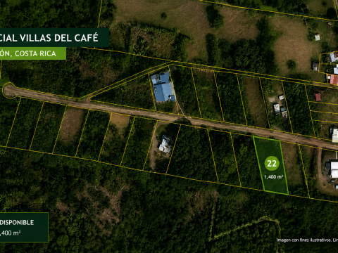 Lote 22 en venta en Villas del Café, Ángeles Sur de San Ramón