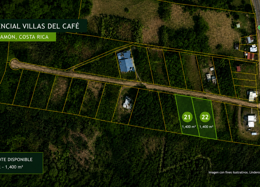 Lote 21 – Villas del Café en San Ramón, Alajuela